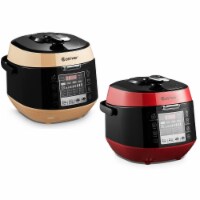 Costway 5.3 Qt 12-in-1 Programmable Multi-use Electric Pressure Cooker Non-stick Pot black