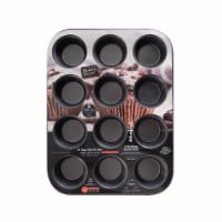 12cup Muffin Pan Cupcake Nonstick Pan - Carbon Steel Pan Muffins Cupcakes Easy Release