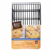 Set of 3 Cooling Rack, Nonstick Coating for Easy Release, for Baking Roasting Cooking