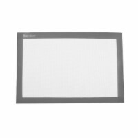 Large Non-Stick Silicone Baking Mat 16 x 11 Food Safe Pastry Mat, Reusable - Dark Gray