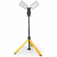 Lutec 9000 Lumen Rotating Dual Head LED Adjustable Portable Work Light w/ Stand