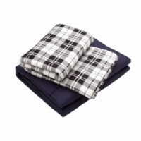 Glitzhome Cotton Quilted Weighted Blanket and Removable Duvet Cover