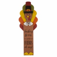 Glitzhome 40 Inch Tall Thanksgiving Wooden Turkey Standing Decor