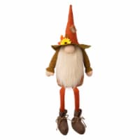 Glitzhome 24 Inch Tall Fall Fabric Gnome Sitting Decor