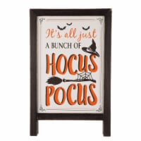 Glitzhome 24 Inch Tall Halloween Wooden Standing Easel Sign Decor or Hanging Decor Perspective: Main