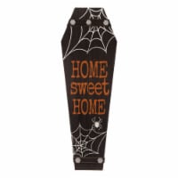 Glitzhome 42 Inch Tall Halloween Wooden Coffin Porch Leaning Decor