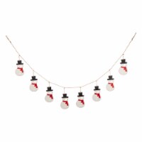 Glitzhome 6 Feet Metal Christmas Snowman Garland