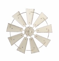 Glitzhome Metal Wind Spinner Wall Decor - Beige