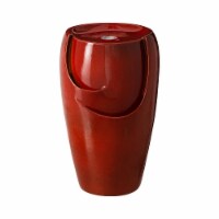 Glitzhome Ceramic Outdoor Fountain - Red Perspective: Main