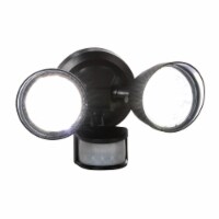 Glitzhome 8.25 Inch Solar Lights Dual-Head LED Motion Senser Waterproof Security Flood Light