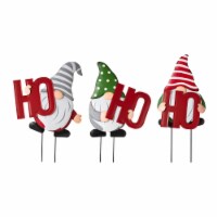 Glitzhome Metal HOHOHO Gnome Stake or Wall Décor