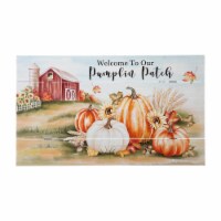 Glitzhome 24 Inch Length Fall Wooden Pumpkin Patch Wall Sign