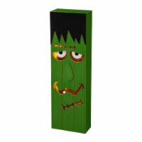 Glitzhome 30 Inch Tall Lighted Wooden Frankenstein Porch Decor