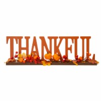 Glitzhome 20 Inch Length THANKFUL Wooden Table Decor