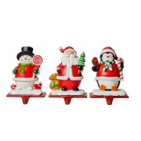 Glitzhome Santa, Snowman, Penguin Stocking Holder