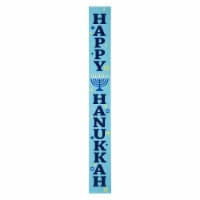 Glitzhome Happy Hanukkah Wooden Porch Sign