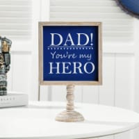 Glitzhome 11.5 Inch Tall Father's Day Wooden Table Decor
