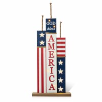 Glitzhome 36.25 H Lighted Wooden Patriotic Firecracker Porch Decor