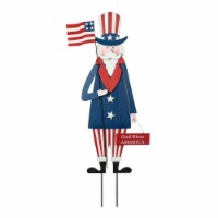 Glitzhome 36 H Wooden Patriotic Uncle Sam Yard Stake or Wall Decor or Porch Decor