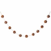 Glitzhome 78.75-Inch Fall Plaid Ball Garland for Thanksgiving and Harvest Decoration