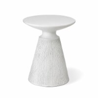 Glitzhome 18.25 Inch Pedestal Garden Stool or Planter Stand or Accent Table