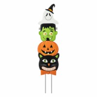 Glitzhome 42.5 Inch Halloween Metal Stackable Yard Stake or Hanging Decor