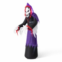 Glitzhome 10 Feet Lighted Halloween Inflatable Grim Reaper Decor