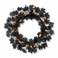 Glitzhome 24 Inch Diameter Halloween Candy Corn Berries Wreath