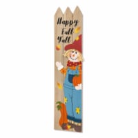 Glitzhome 41.75 Inch Tall Fall Wood Scarecrow Porch Decor