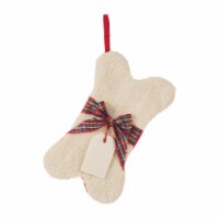 Glitzhome 12.50 Inch Length Bone Shape Hooked Stocking