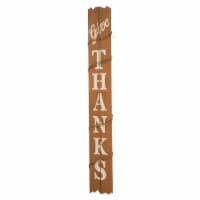 Glitzhome 51.5 Inch Tall Wooden Give THANKS Porch Sign
