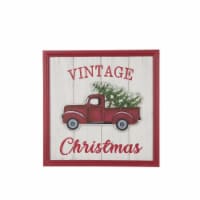 Glitzhome 18 Inch Length Wooden Truck Wall Decor