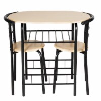 Costway 3 PCS Dining Set Table and 2 Chairs Home Kitchen Breakfast Bistro Pub Furniture