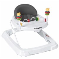 Baby Walker Adjustable Height Removable Toy Wheels, Folding & Portable
