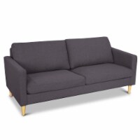 Costway 2-Seater Modern Fabric Couch Sofa Love Seat Upholstered Bed Lounge Sleeper