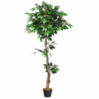 Costway 3.5' 4' 5' 5.5' 6' Artificial Tree Indoor-Outdoor Home Decor 5.5-Feet