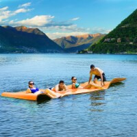 Goplus 3 Layer Water Mat Floating Pad Island Water Sports Recreation Relaxing Tear-resistant