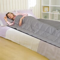 Costway 7/12/15/17/20/22/25 lbs Weighted Blankets Full /Queen/King Size 100% Cotton w/ Glass