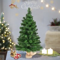 Artificial PVC Christmas Tree Small Holiday Season Home Decoration Decor 3Ft