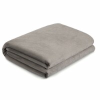 Gymax 17/23 lbs Weighted Blankets Cotton with Cover Glass Beads 48'' x 72'' 17lbs