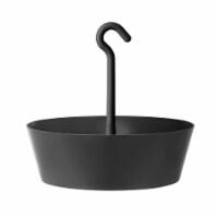 Tree Nest Sunny Round Hanging Planter 12 Inch, Dark Gray