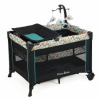 Pamo Babe Bassinet Nursery Center Play Yard Crib with Changing Table, Orange