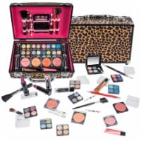 SHANY Makeup Train Case Aluminum Makeup Set - Leopard