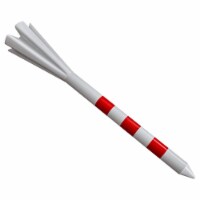 Noa Store 3 1/4  Plastic Golf Tees - 150 Tees in Bulk - White and Red