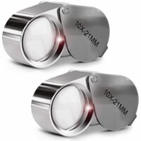 Noa Store 10x Jewelers Loupe Set - 2 Magnifiers for Jewelers & Photographers