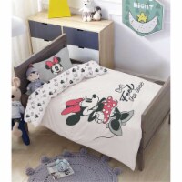 Minnie Feel The Love Bedding 3-Piece Toddler Cotton Fitted Crib and Toddler