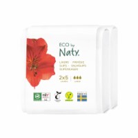 Eco by Naty Large Compostable Panty Liners Travel Pack