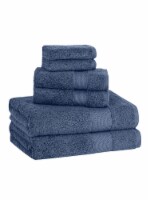 Set of Six Luxury Madison Classic Turkish Towels Bath, Hand & Washcloth