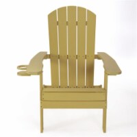 Zayna Outdoor Adirondack Chair, Yelow