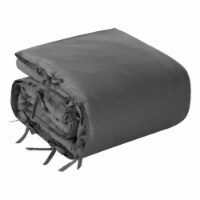 Izabela 3pc King/California King Duvet Set 2 Pillow Shams, 1 Duvet Cover , Dark Grey